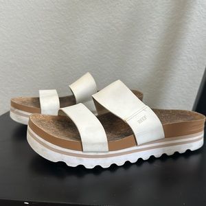 White Reef Platform Sandals